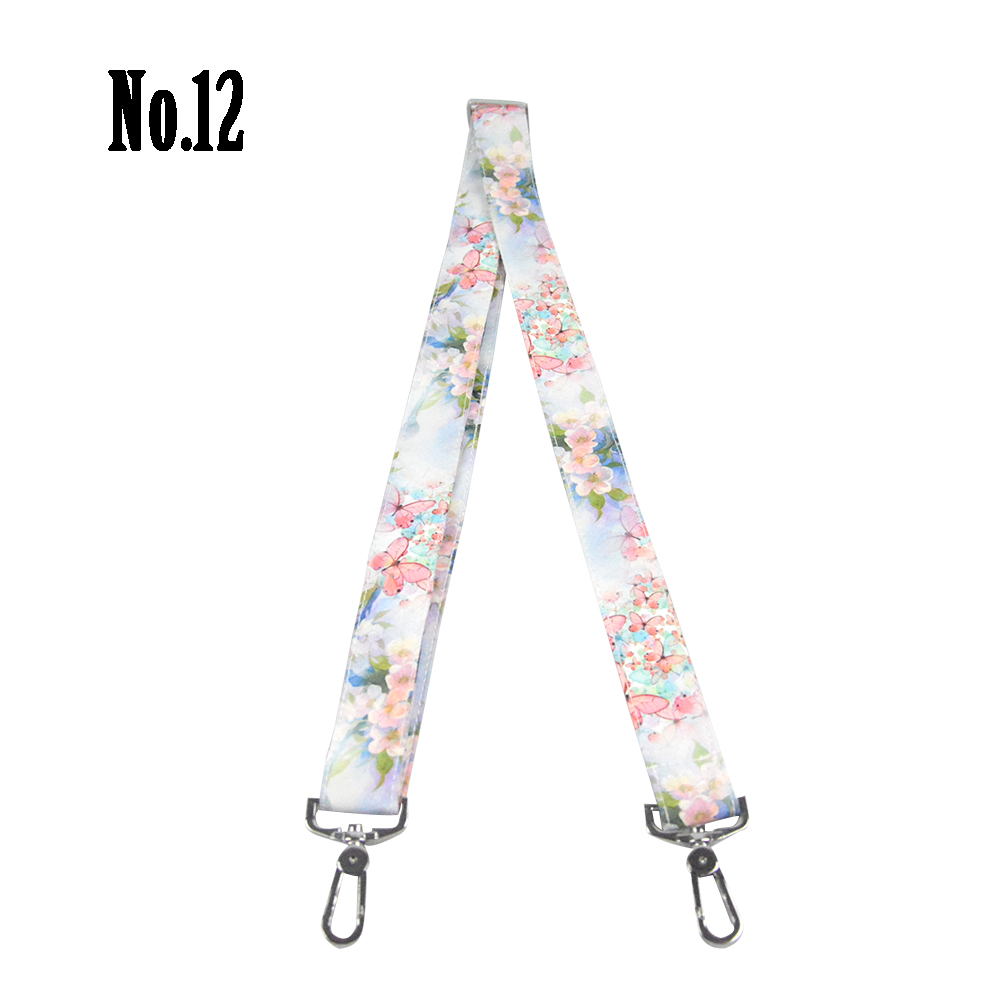 Tanqu 1 stycke mjukt blommigt handtag med justerbart längd med spänne för klassiska mini obag handtag för o väska för handväska dam & #39 ;s väskor: No 12