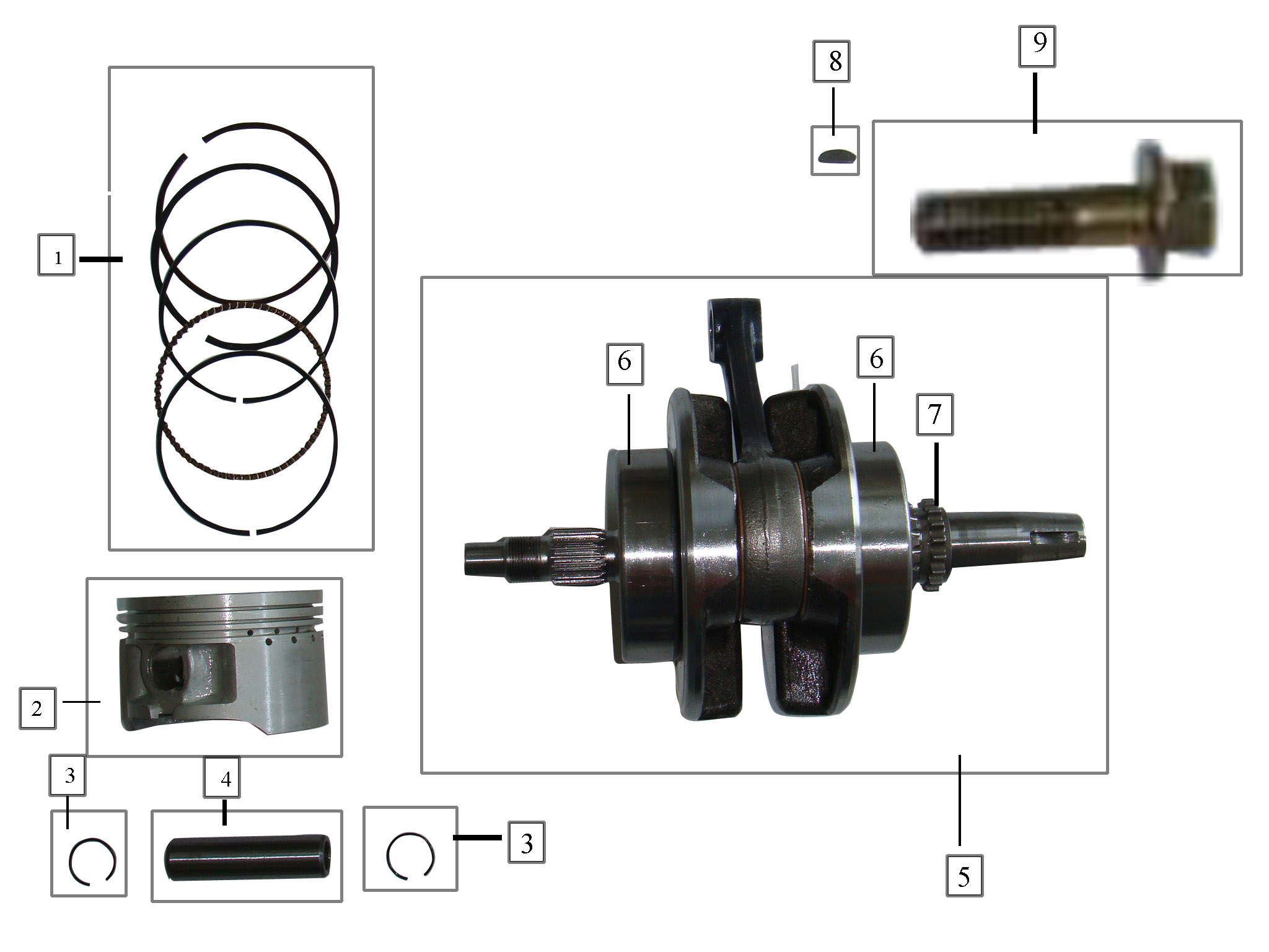 250cc Motor- kettenrad abdeckung Stator sterne getriebe lege ventil kurbelwelle zeit kolben loncin CBD250 70mm wasser dichtung