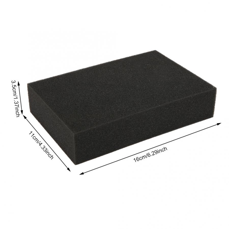 2 uds. Almohadilla de esponja de Color negro, aguja cuadrada, esponja de fieltro, estera de espuma para manualidades manuales DIY, accesorios de punto, triangulación de envíos