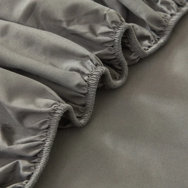 Brushed Mattress Cover Double/Queen Size Solid Color Fitted Sheet For Double Bed Anti-Mite 침대커버 200X220cm 매트리스커버 (No Pillowcase)