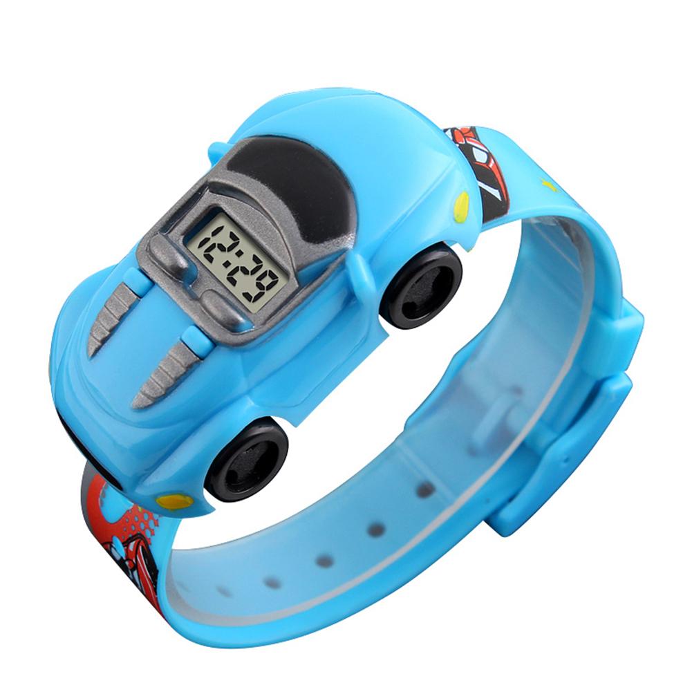car watch for child Fashionable Electronic Watch Innovative Car Watches for Boys: light blue