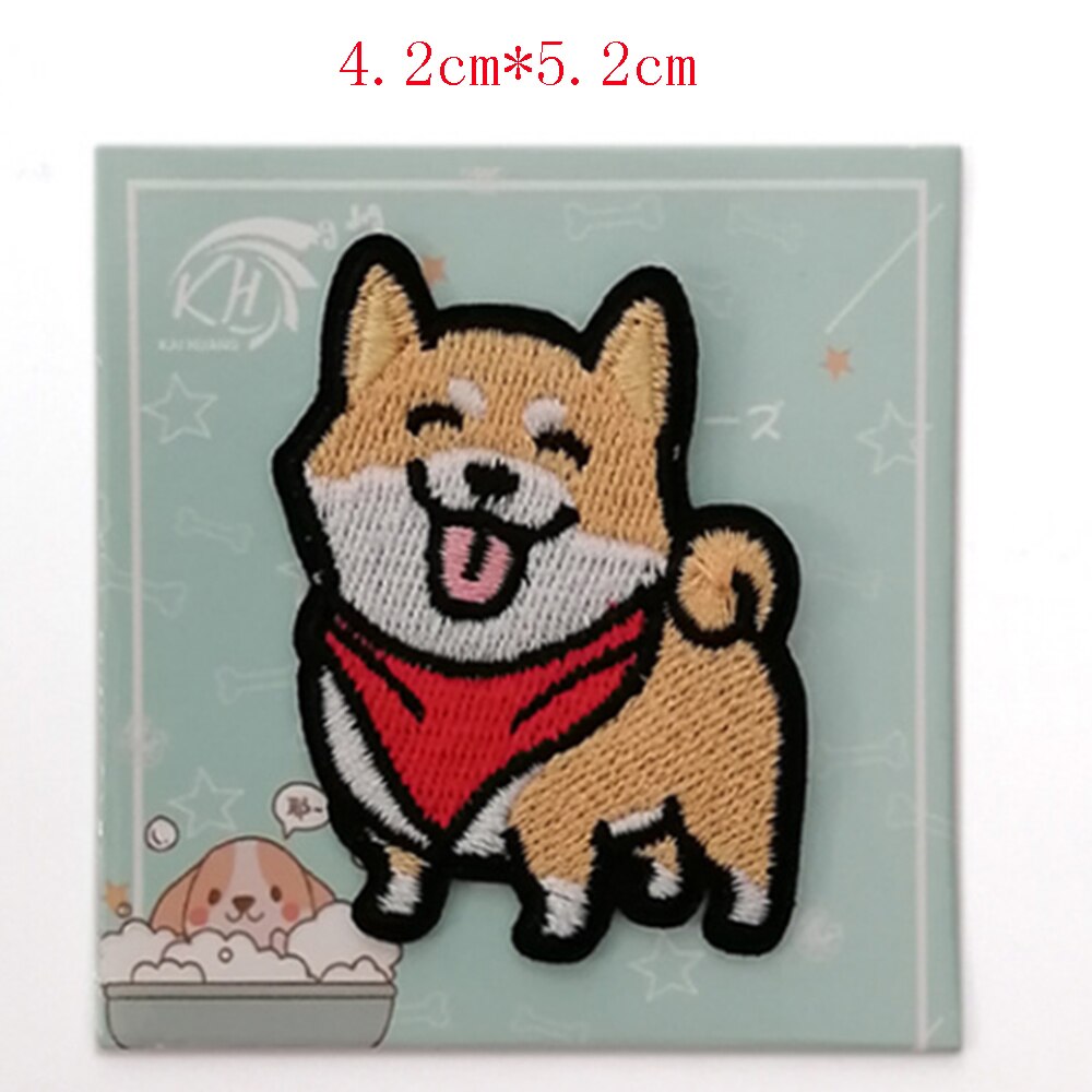 Corgi/Teckel/Husky Patch Borduurwerk Patches Voor Kleding Leuke Hond Animal Ijzer-Patches Op Kleding: 5