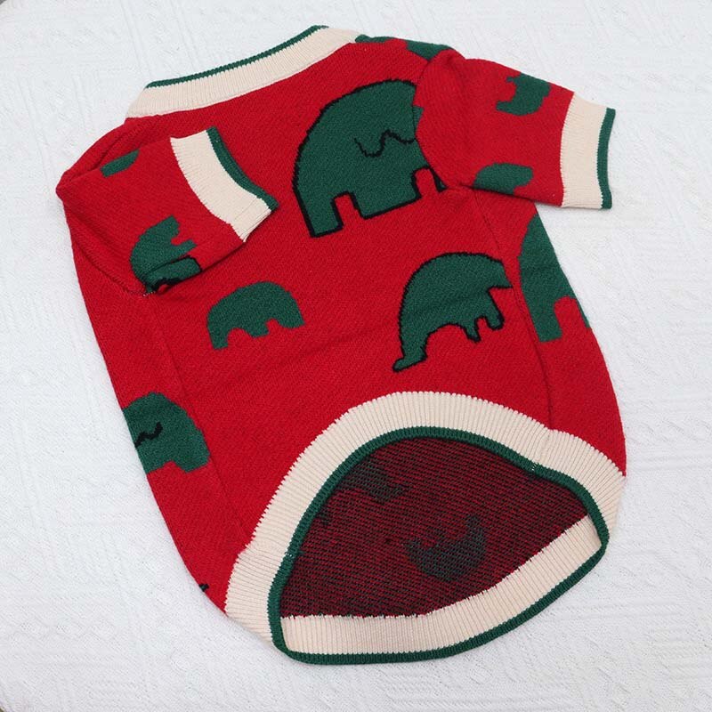 Pull bouledogue français, produit, automne et hiver, vêtements pour chiens, dessin animé, éléphant, corps court, gros chien