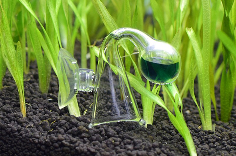 Verificador de gotas de vidrio difuso CO2 para pecera, Monitor de Co2, verificador de gotas de vidrio, indicador de PH a largo plazo: glass drop checker