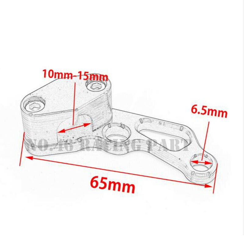 Universal Aluminium Motorcycle Brake Line Clamps Wire Clip Holder For Honda CBR