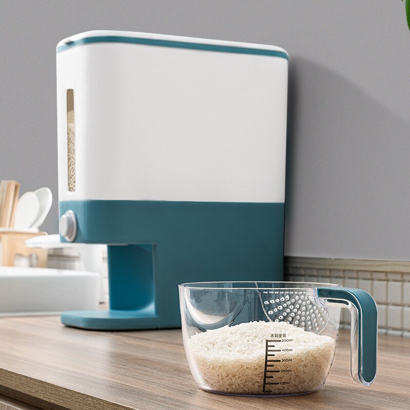 Automatische Plastic Keuken Rijst Opbergdoos Emmer Vochtbestendige Insect-Proof Sealed Granen Droog Voedsel Doos Graan Opslag bin Rijst