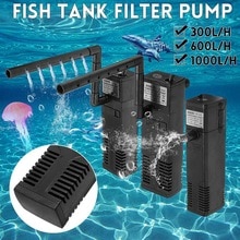 3/4/8/22W Fish Tank Aquarium Internal Filter Pump 250L 220V-240V Submersible Water Pump