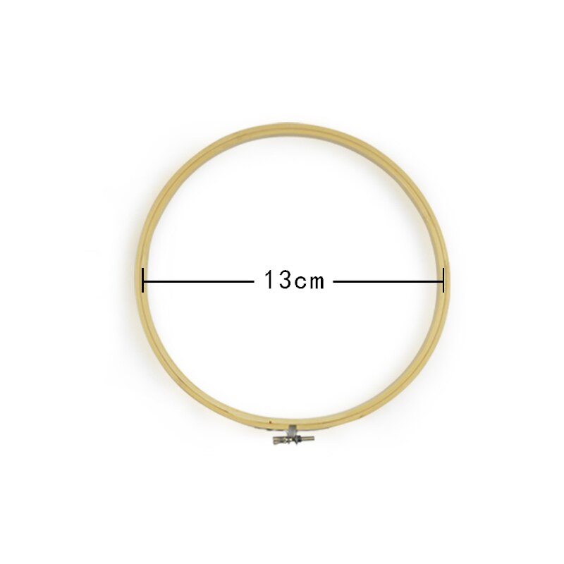 10-26 cm bambus broderi ring ring cirkel rund til gør-det-selv håndarbejde korssting håndarbejde syning husholdningsværktøj: 01