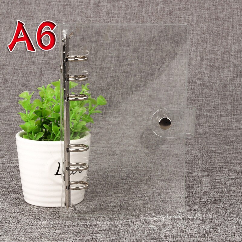 A5A6A7 loose-leaf book case PVC transparent 6-hole loose-leaf book hand book shell loose-leaf binder binding supplies: A6