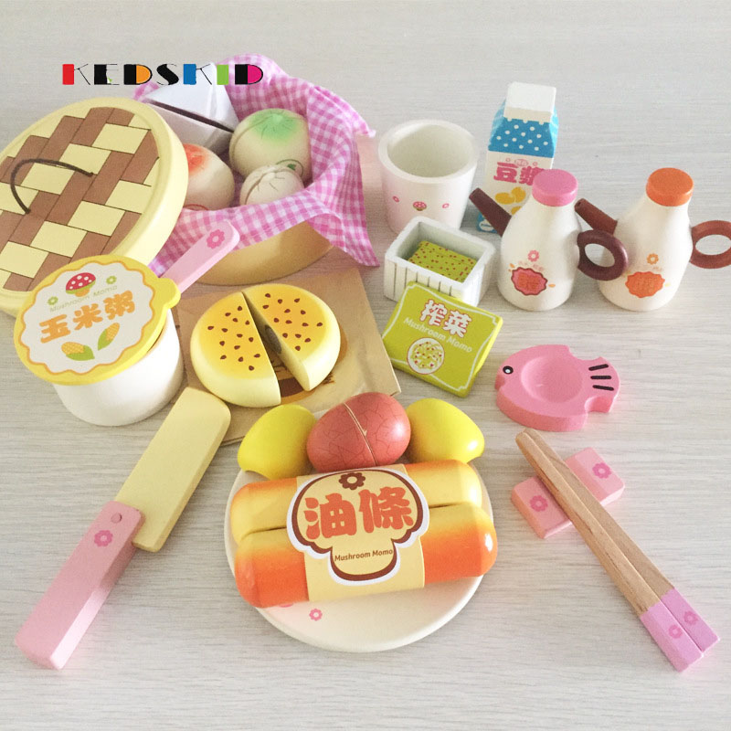 Classic Pretend Play Chinese dim sum keuken speelgoed imiteren chef Keuken Sets Kok Leuk spel speelgoed miniatuur voedsel kerstcadeau