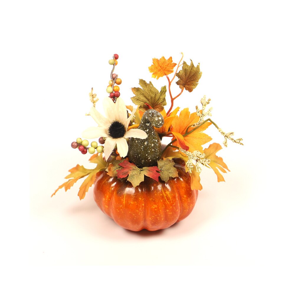 Artificial Pumpkins Maple Leaf Dried Flowers Pomegranate Table House Autumn Fall Harvest Thanksgiving Halloween Decoration: 03