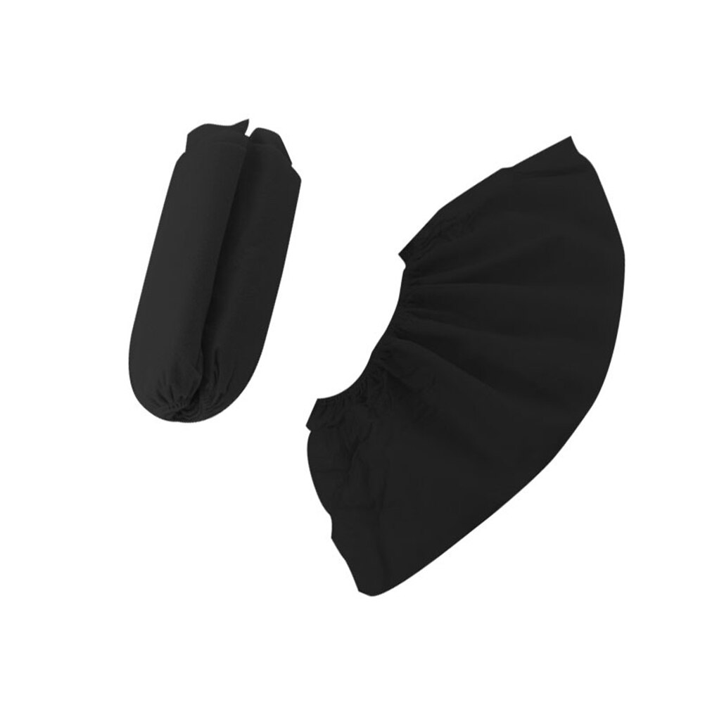 Cubierta de zapato desechable no tejida, 100 piezas, negra, gruesa, no tejida, antideslizante