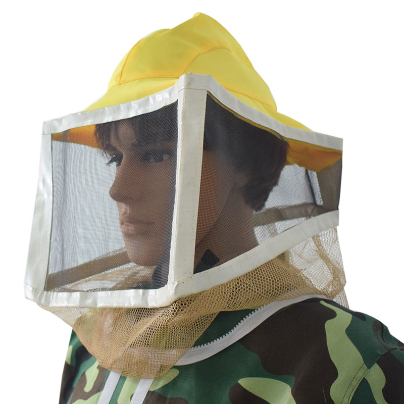 Beekeeper Hat Beekeeping Tool Sting-Less Binding Square Folding Veil with Elastic Square Folding Bee Hat And Veil