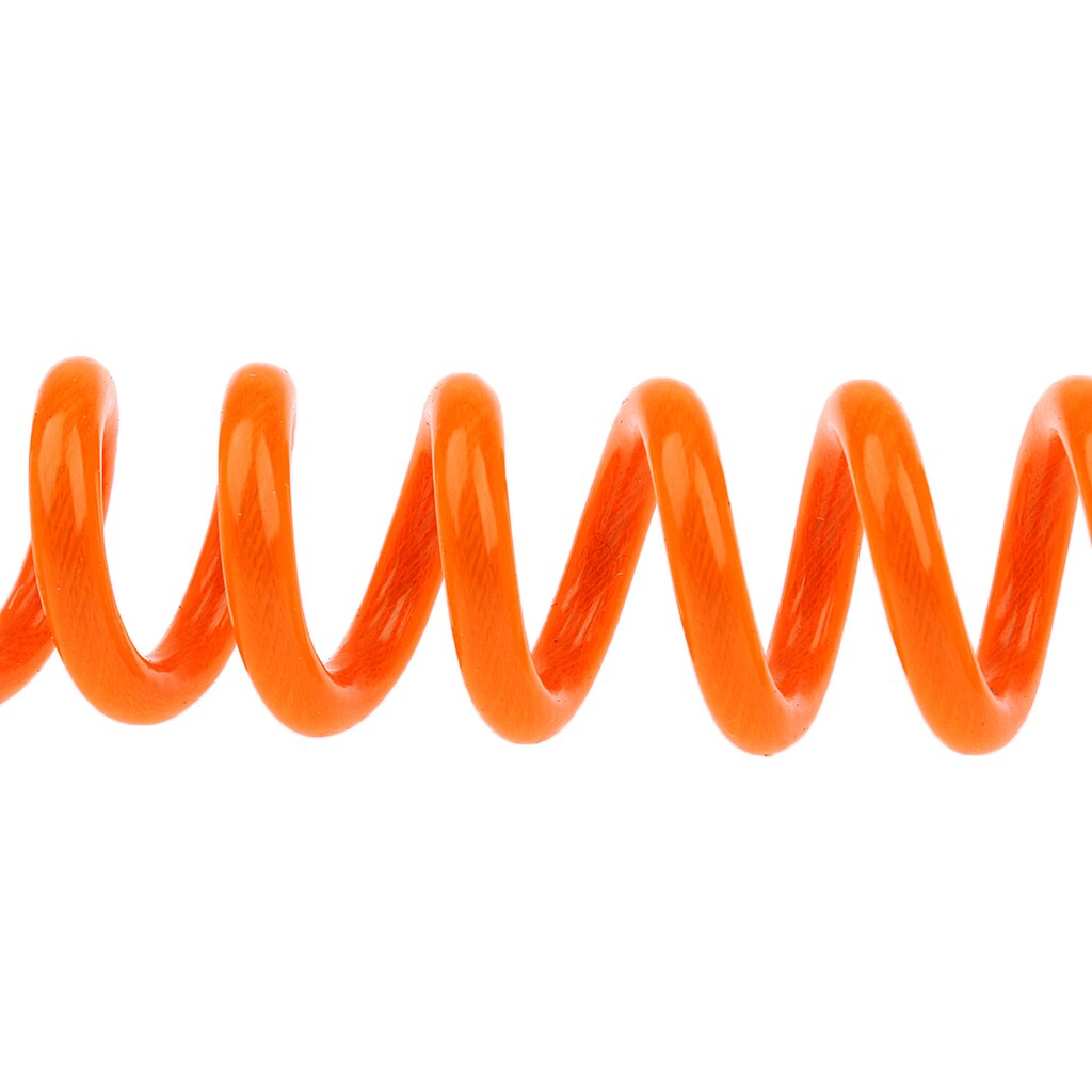 Säkerhetskabel med spiralfjäderbromskabelskiva - orange