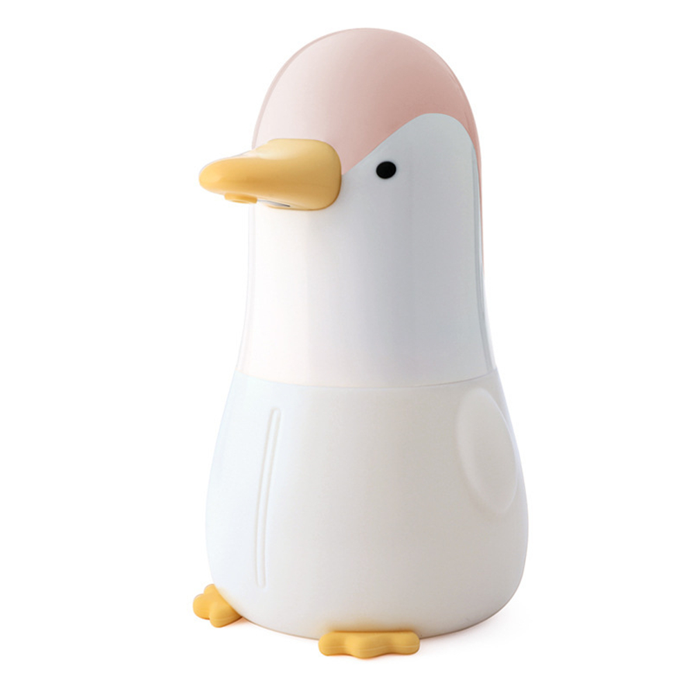 Dispenser di sapone liquido per bambini Dispenser di sapone liquido per bambini Dispenser di schiuma per sensore Touchless per bagno per lavaggio a mano: Penguin Pink
