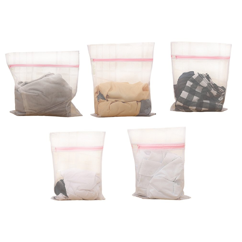 Zippered Mesh Laundry Wash Bags Foldable Underwear Washing Machine Clothes Protection Clothes Organizer