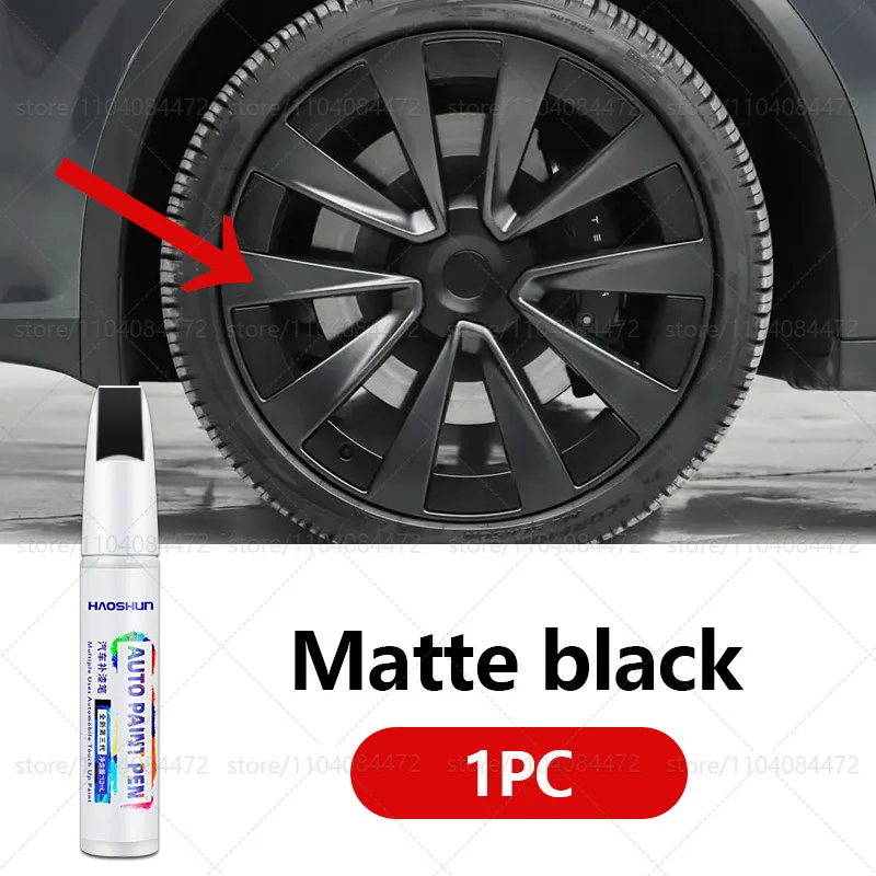 Für Tesla Modell 3Y S X Autorad Kratzer Reparaturstift Mattschwarz Dunkelgewehr Grau Silber Schwarz Mehrere Farben Lackreparaturstift: Lila