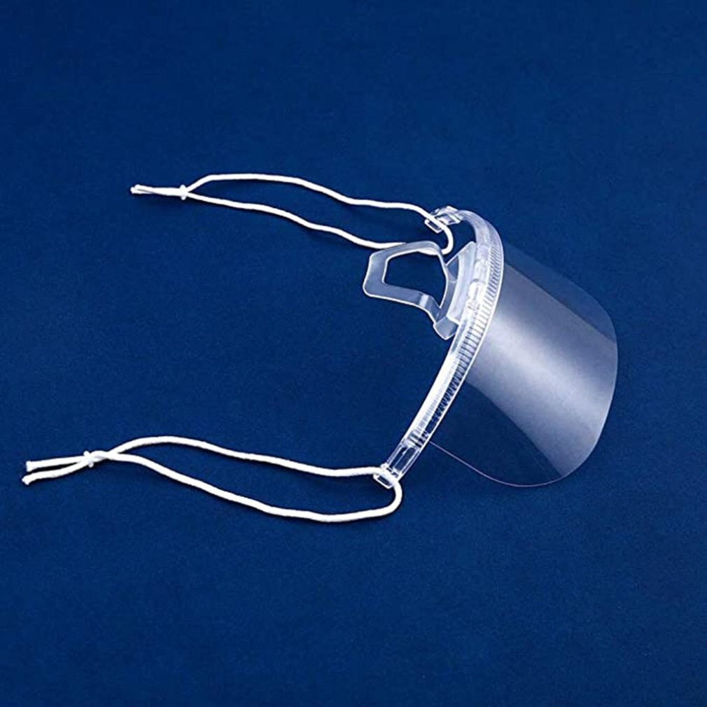 10 pçs reciclável uso durável cozinha do hotel transparente catering máscara de plástico cozinha restaurante comida sorriso máscaras boca