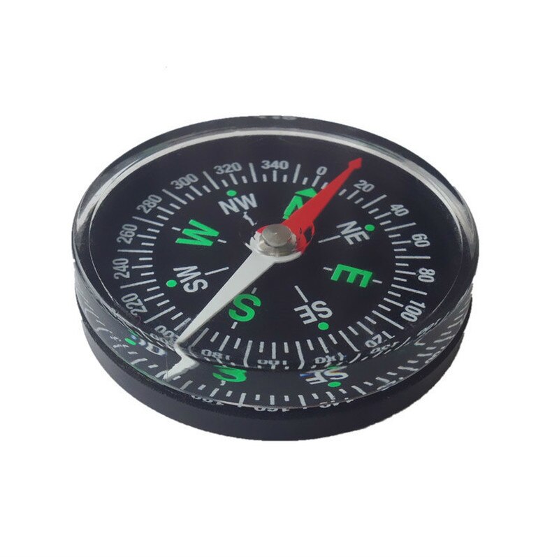 Outdoor 40mm Compass, High Precision Plastic Oiled and Portable Pocket Outdoor Compass Camping Small Compass
