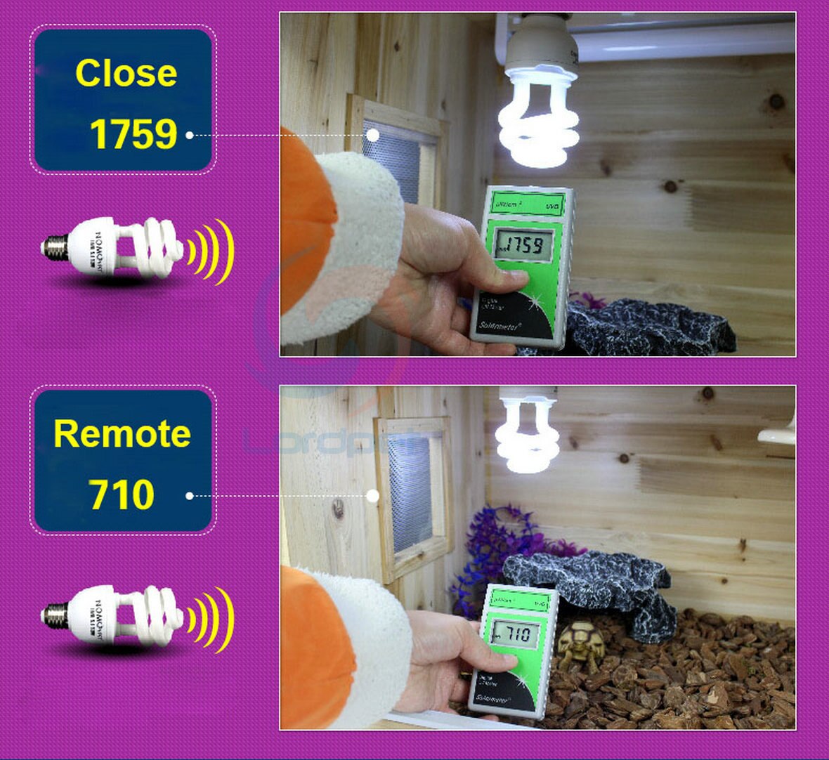 Reptile 10.0 UVB 13W Compact Light Fluorescent Desert Terrarium Lamp Bulb