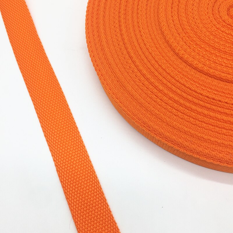 Sangle en Nylon pour sac à dos, 5 Yards, 1 pouce (25mm), accessoires de couture, ceinture: Orange