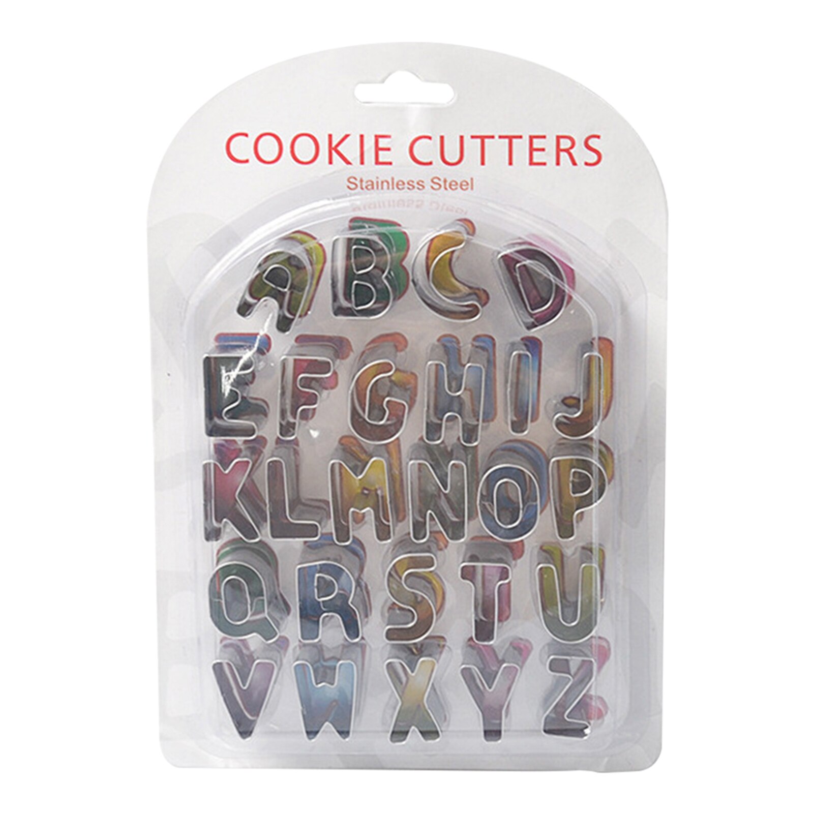 26 Stks/set Diy Biscuit Mal Voor Fondant Alfabet Cookie Cutter Bakken Letters Roestvrijstalen Huis Keuken Roestvrij Party