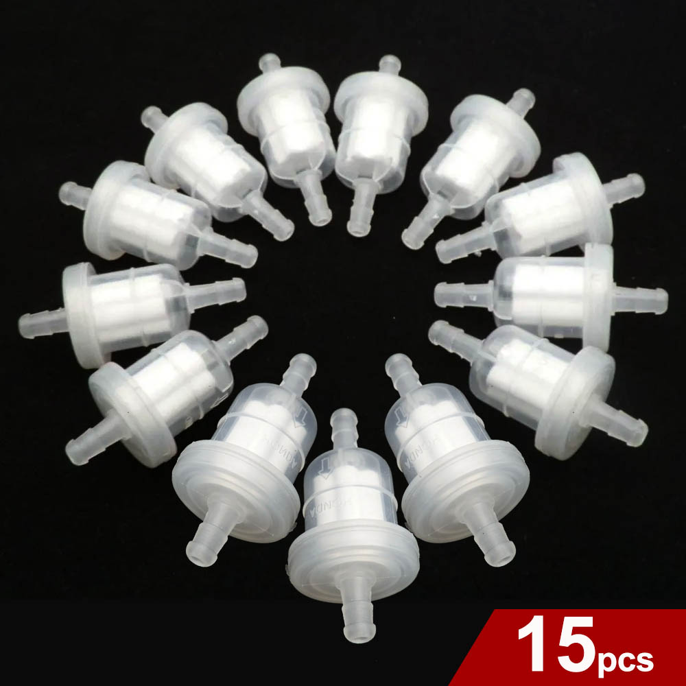15/10/5pcs Gas Brandstoffilter Universele Benzine Gas Brandstof Benzine Oliefilter voor motorfiets GY6 Bromfiets Scooter Crossmotor ATV TaoTao