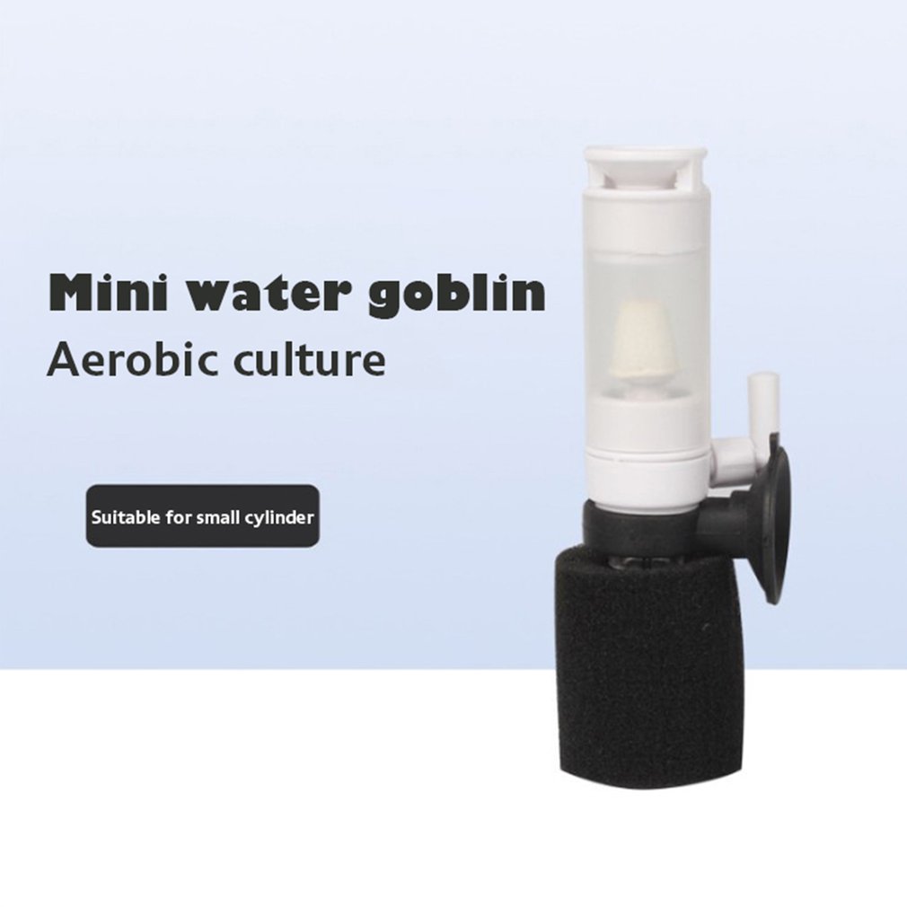 Filtro de acuario práctico para pecera, filtros de esponja bioquímica, Mini filtro multicapa para pecera pequeña