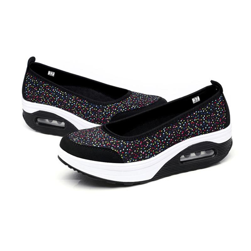 Sport Running Shoes Woman Outdoor Breathable Height Increasing Mesh Shoes Lightweight Athletic Sneaker Women Platform