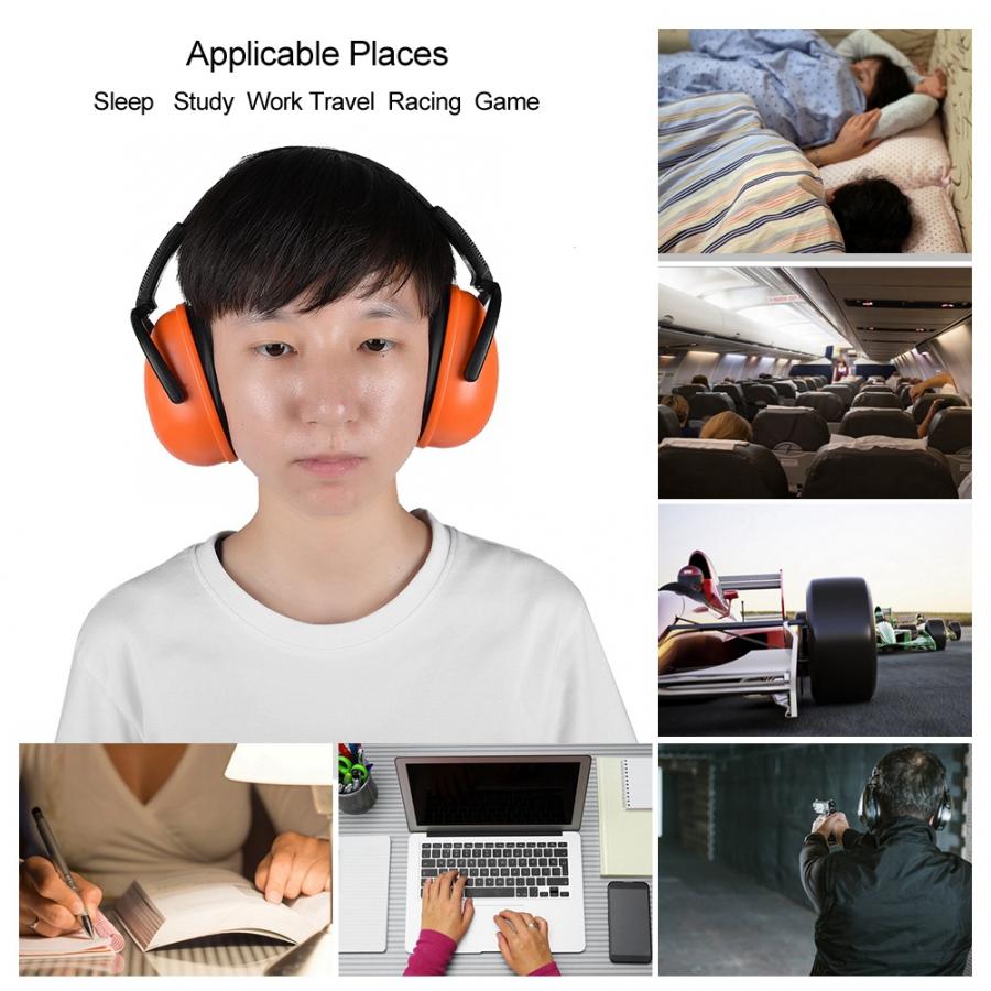 Anti-noise Impact Sound Hearing Protect Earmuffs Foldable Soundproof Earmuffs Sleep Study Industrial Hearing Protection Ear