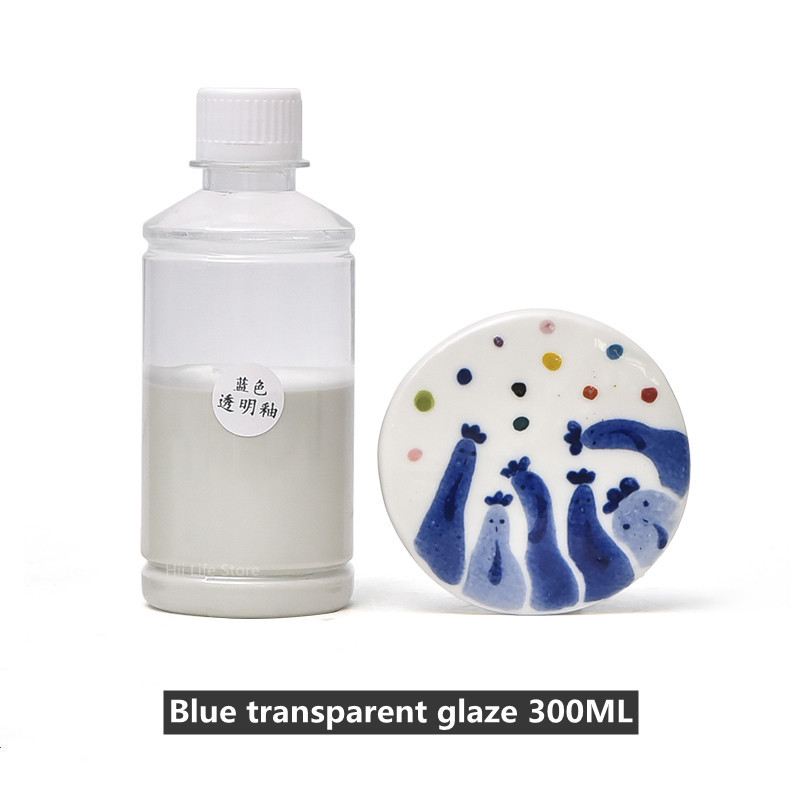 Smalto artistico in ceramica smalto trasparente smalto trasparente opaco in ceramica Jingdezhen temperatura media 1180-1250 gradi: blu trasparente