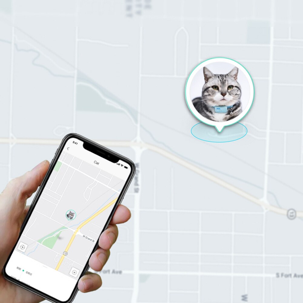 1pc Gps Smart Waterproof Pet Locator Universal Waterproof Gps Location Collar For Cats And Dogs Positioning Tracker Locating