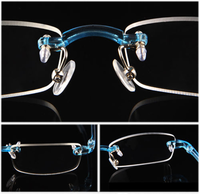 TR90 gafas sin marco para hombres y mujeres gafas azul ultraligero monturas flexibles elásticas transparentes lentes transparentes