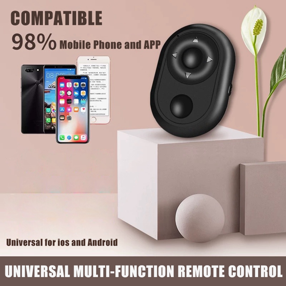 Universele Mobiele Telefoon Selfie Camera Shutter Bluetooth-Compatibele Afstandsbediening Knop Voor Tik Tok E-Book Draadloze Controller