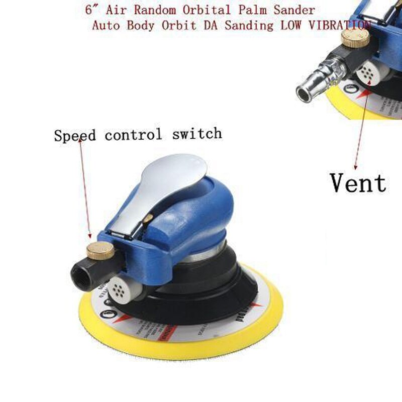 6 "Air Palm Al Sander Liep Hand Schuren Pneumatische Voor Slijpen Operaties