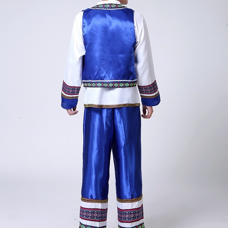 Hmong men clothes national Chinese folk dance thnic modern hmong clothes dance costumes classical hmong clothes FF1974