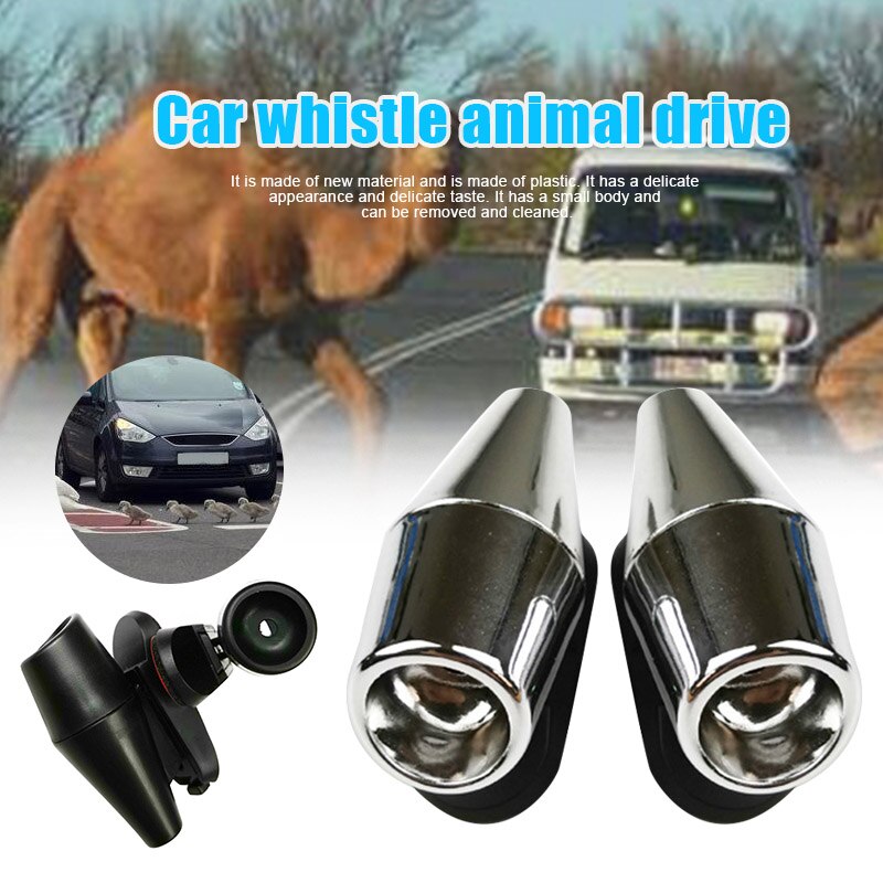 Animal Friendly Warning Whistle Safety Alarm Deer Alert Keeps Animals Away C66