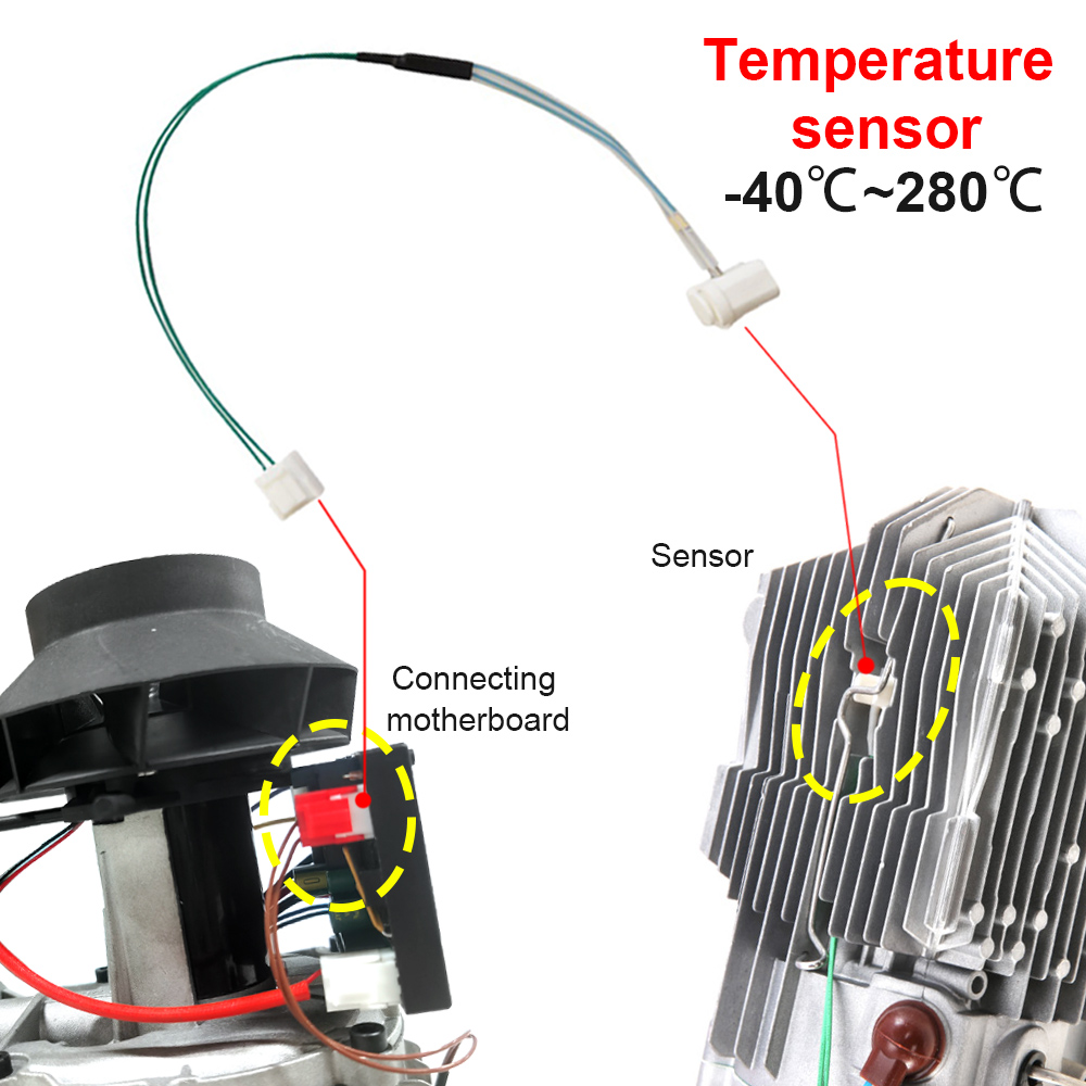 1 st 2kw 5kw 8kw överhettning parkeringsvärmare temperatursensor luftvärmare liknande eberspacher webasto parkeringsvärmare ändamål