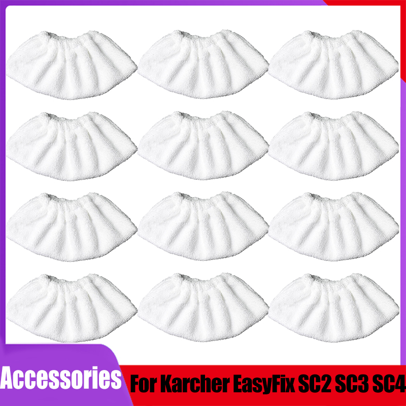 SHEAWA Panno di ricambio per scopa a vapore Karcher SC2 SC3 SC4 SC5 accessori per scopa a vapore + panno di copertura (2 set