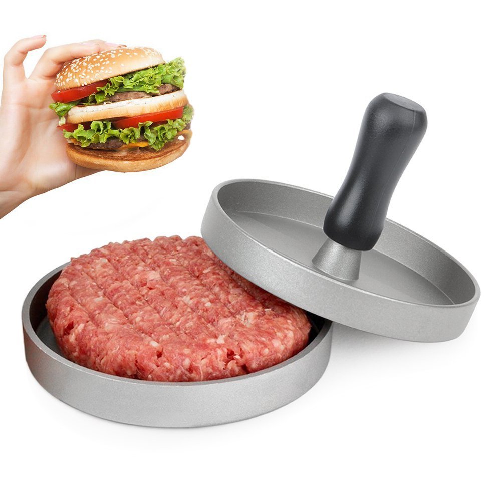 Alliage d'aluminium Hamburger viande boeuf | Rond, presse à Hamburger, viande boeuf Chef côtelettes Grill presse Burger outils pour la viande, Gadget de cuisine 1 ensemble