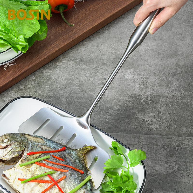 Stainless Steel Cooking Utensils 304 Tableware Spoon Turner Rice Colander Shovel Pasta Server Strainer Kitchen Tools Set