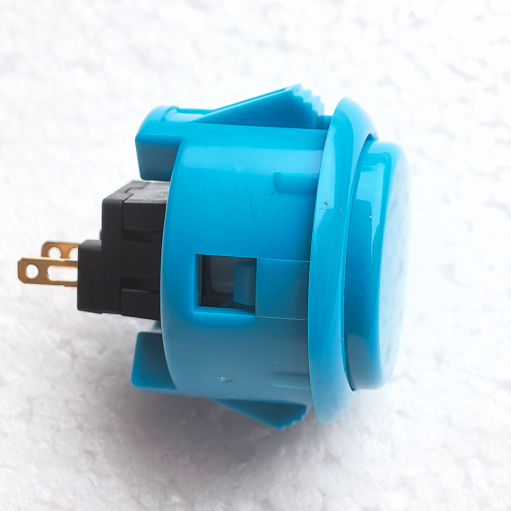 Japan Original SANWA Push Button OBSF 30mm 24mm Coin Neo Geo Board Box Arcade Game Machine Hitbox Controller Joystick DIY Parts: Blue