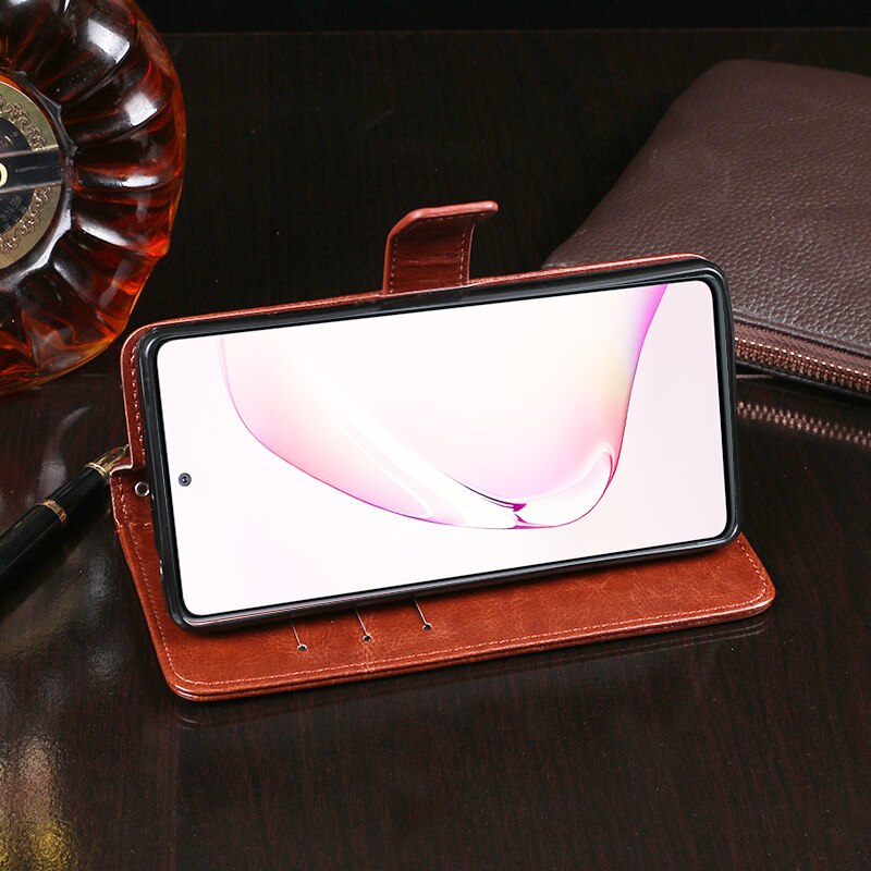 Funda de cuero con tapa para Samsung Note 10 Lite, accesorios para teléfono Samsung Galaxy Note 10 Lite N770F