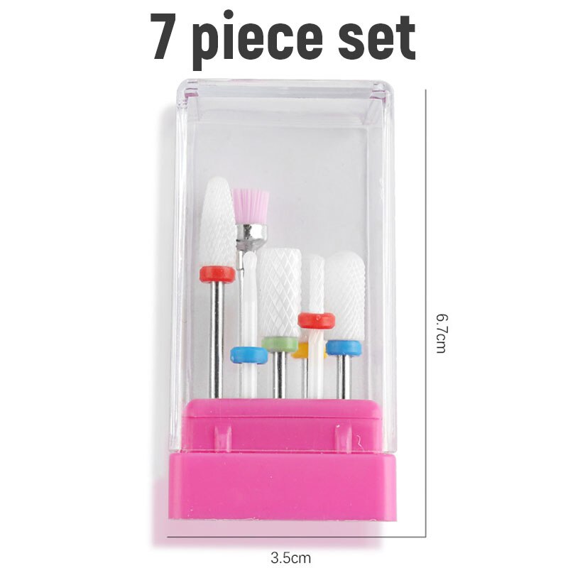 Juego de cortadoras de fresado combinado para manicura, molino de cerámica, cortador de manicura, Set para pedicura, limas eléctricas para uñas, accesorios para uñas