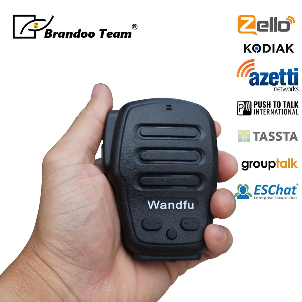 , Draadloze Bluetooth Handheld Microfoon Ondersteuning de PTT APP Zello, Azetti, Bper ESChat, bper op smartphone