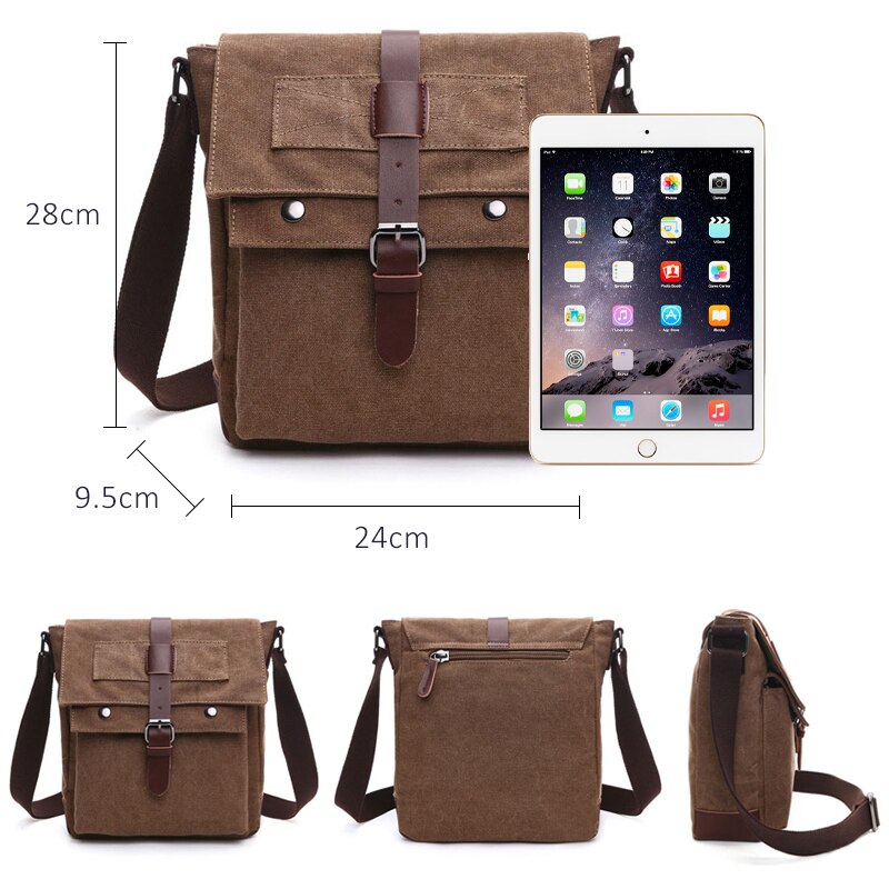 Leisure Canvas mannen Aktetas Tassen Gegarandeerd Man Schoudertas Mode Business Functionele Messenger Bag