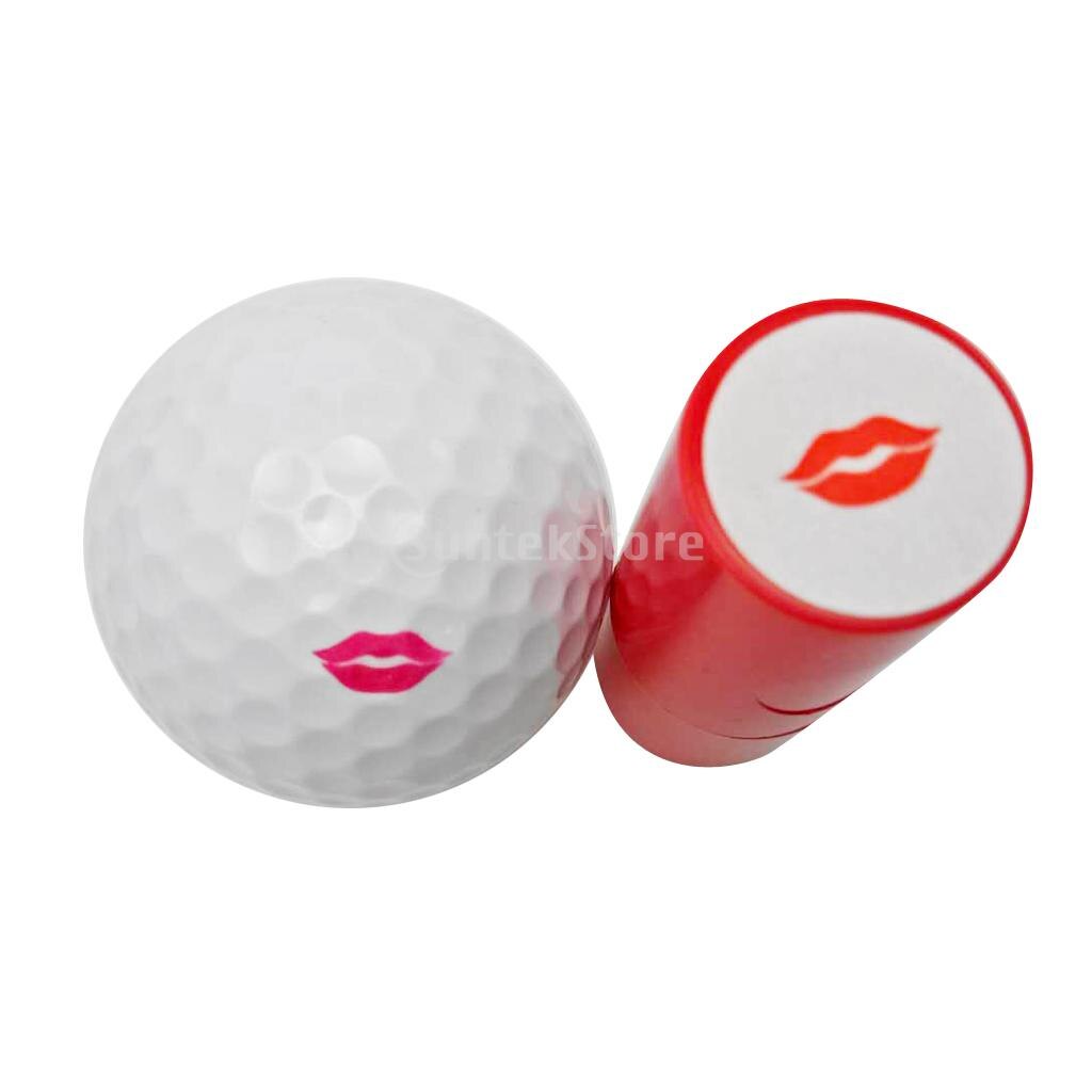 3pcs ABS Plastic Fast Drying Golf Ball Stamp Club Stamper Mark Golf Ball Impression Seal Golf Ball Symbol Golf Birthday