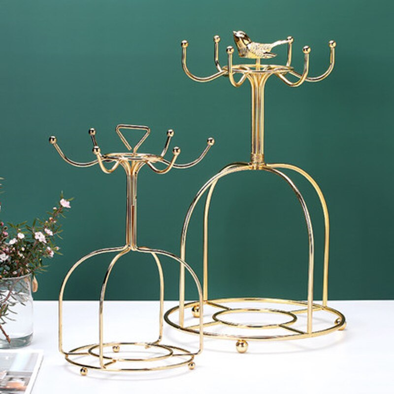 Kaffe kop holder blomst te krus holder metalvand kop holder husholdnings opbevaring rack