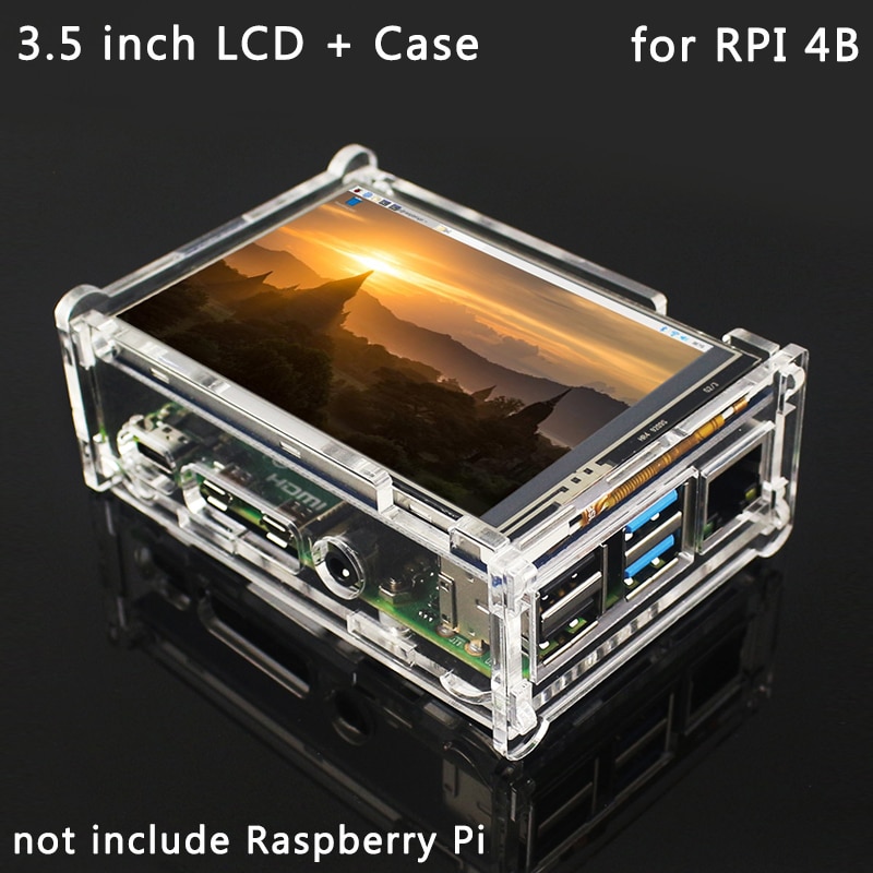 Rapberry Pi 4 Model B 3.5 Inch Touch Lcd 480X320 Scherm Met Aanraken Pen | Acryl Case Voor raspberry Pi 4