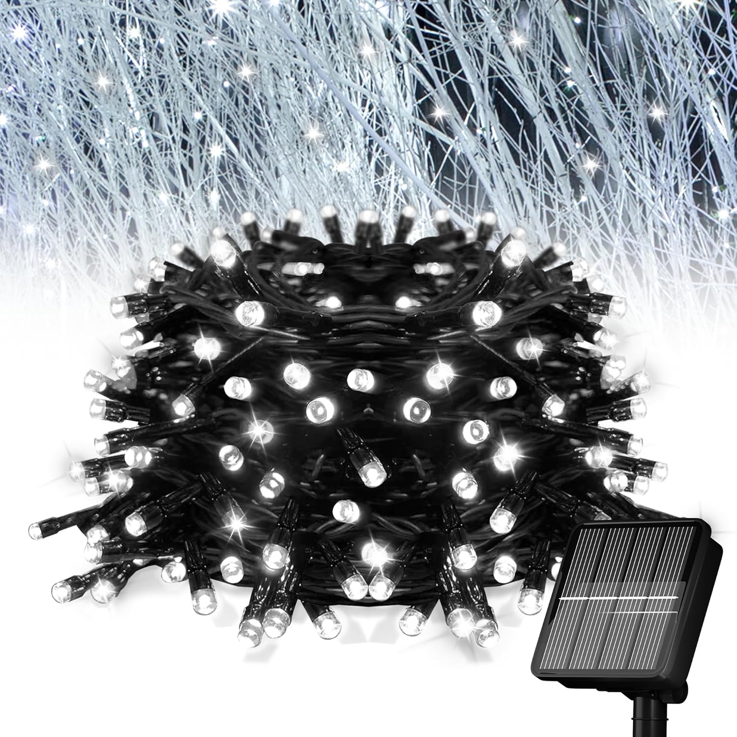 LED-Solar--Himmel-Stern-Lichterkette für Höhle Außenbereich, wasserdicht, 8 Modi, Hoflicht, Urlaubsdekoration, Licht, Party, Haus, Garten, Dekoration: veränderbar / 350W